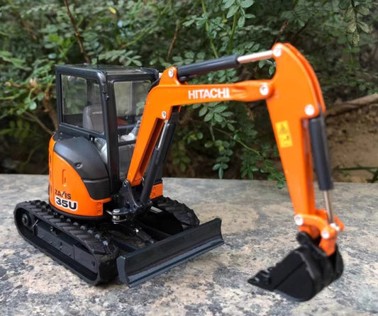 1:30 ZAXIS ZX35U-5A Mini Excavator Construction Machine Equipment Diecast Model