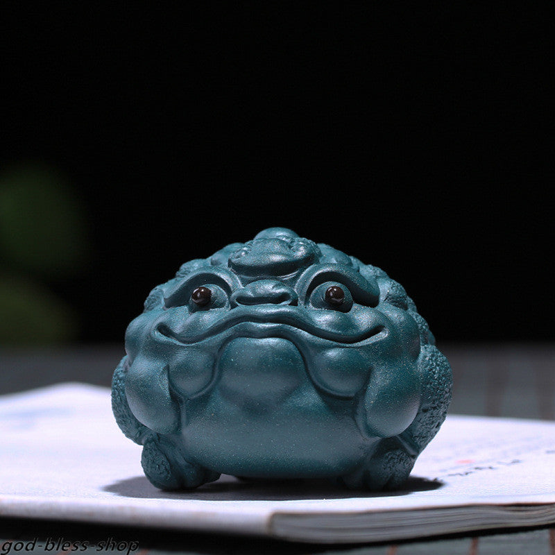 Yixing Zisha Tea Pet Purple Clay Tea Play Home Decoration Wealth Bring Mascot