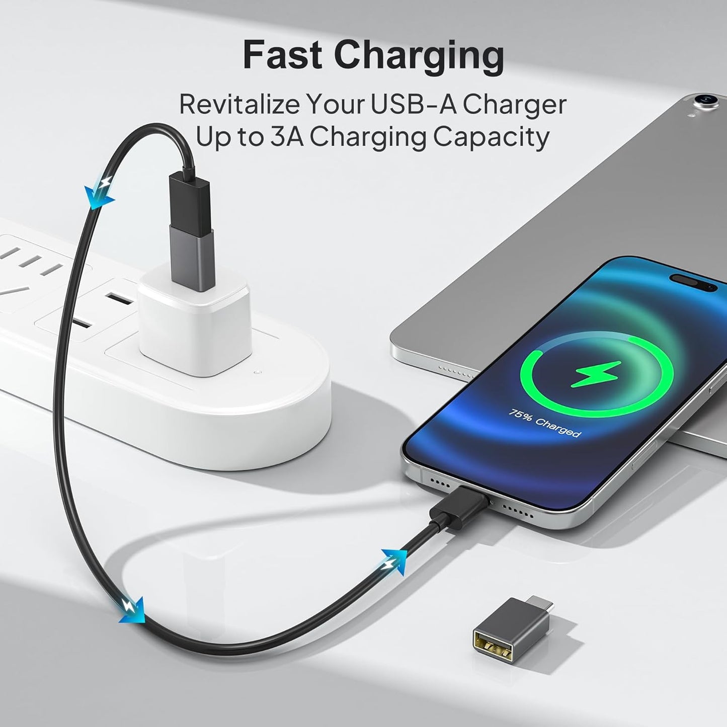 USB-C 3.1 Male to USB A Female Adapter Converter OTG Type C Android Phone Lot