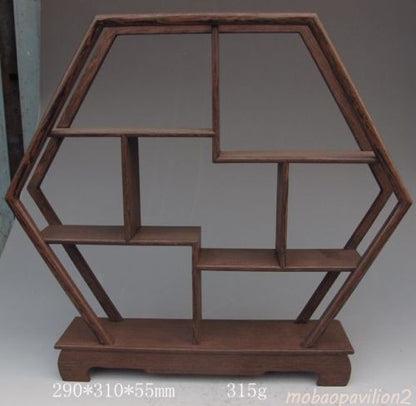 29cm Old Wood Stand Bottles Curios Vase Display Shelf Home Decorate