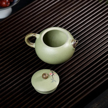 210ml Chinese Yixing Purple Clay Handmade Xishi Pot Tea Kettle Chinese Teaware