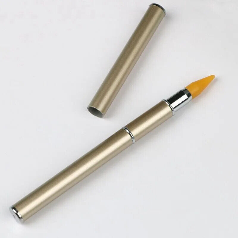 Nail Art Tool Metal Handle Dual-Ended Dotting Pen Crystal Rhinestone Accessories
