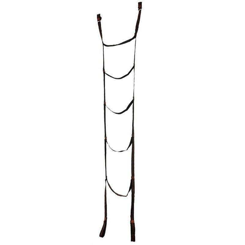 5-Step Rope Ladder Swing Carabiner Outdoor Tree Climbing Rescue Buckle Polyester