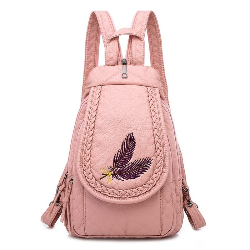 High Quality Backpack Women New Leather Backpack School Bag for Teenage Girls