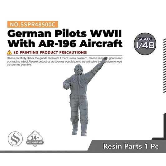 SSMODEL SSPR48500C 1/48 German Pilots WWII With AR-196 Aircraft