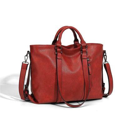 Soft Leather Handbag Messenger Shoulder Tote Bag Crossbody Satchel LargeCapacity