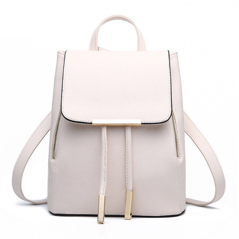 New Women's PU Leather Satchel Shoulder Backpack School Rucksack Bags Travel