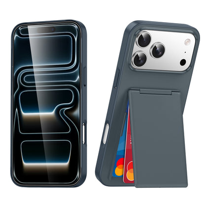 iPhone17 mobile phone case card bag skin frosted 16ProMax anti-fall cover