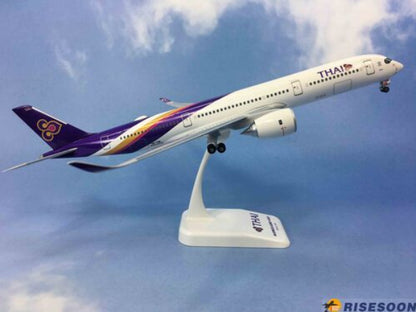 33CM 1:200 Risesoon THAI AIRBUS A350-900 Airplane ABS Plastic Aircraft Model