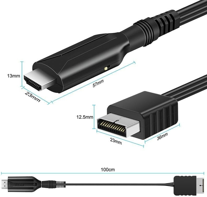 For Sony PS1 PS2 to HDMI Adapter Cable Game Console Audio Video Converter Lot