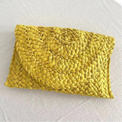 Woven Bag Clutch Bag Large-clip Handmade Bag Mobile Phone Coin Purse 27*16*2CM