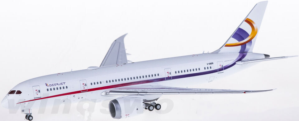 1:400 JC Wings Deer Jet BOEING 787-8 Passenger Airplane Diecast Aircraft Model
