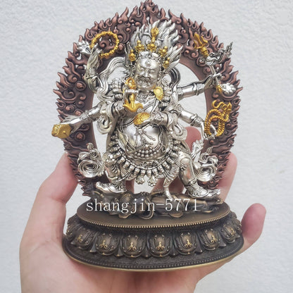 15CM 3 Colors Copper Statue 6 Mahakala Spirituality Buddha