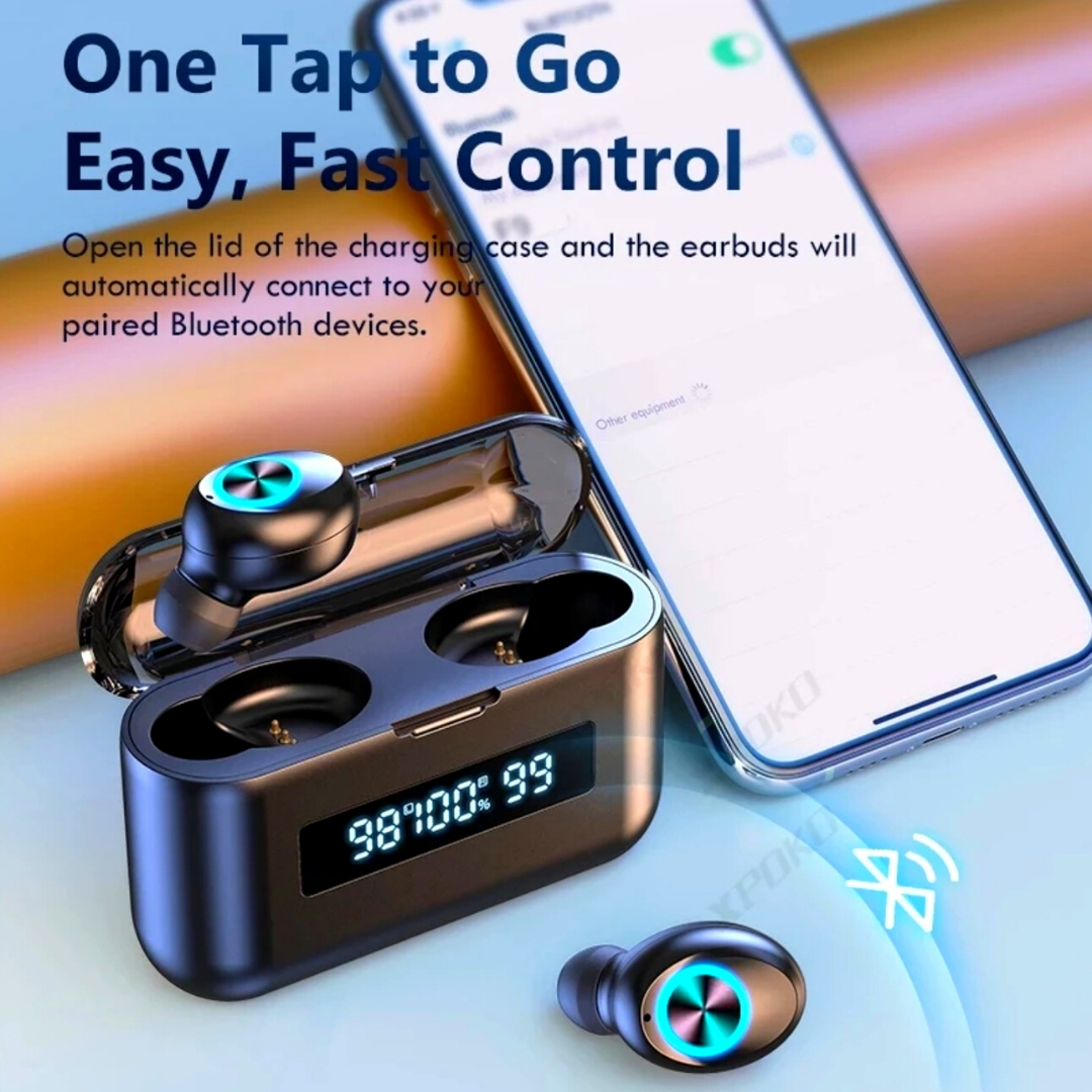 Bluetooth 5.0 Wireless TWS Earbuds Headphone Headset Noise Cancelling Waterproof