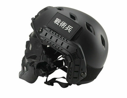 Tactical Airsoft Helmet Skull Full Face Mask Military CS Collectible Gift Set