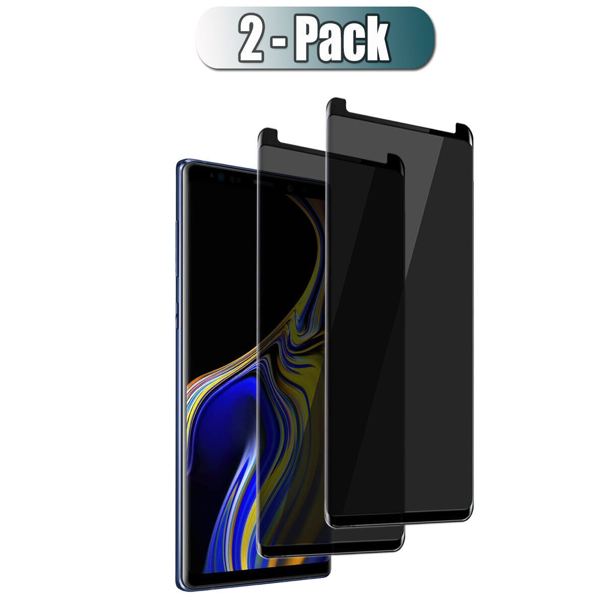 For Samsung Galaxy Note 9 Glossy Slim Privacy Tempered Glass Screen Protector - Thumbnail 3