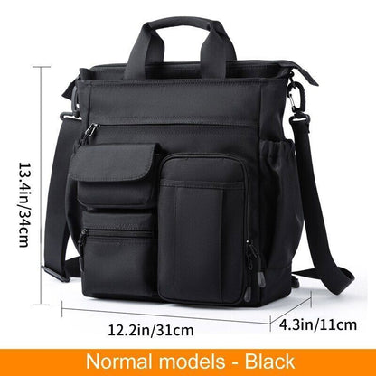 Shoulder Messenger Bag Business Men Male USB Port Backpack Travel Handbag