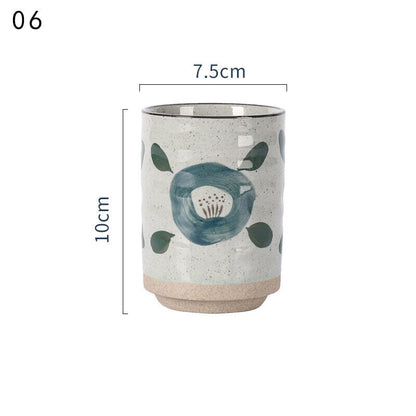 300ml Vintage Japanese Ceramic Mugs Tea Wine Sushi Sake Cup Restaurant Travel