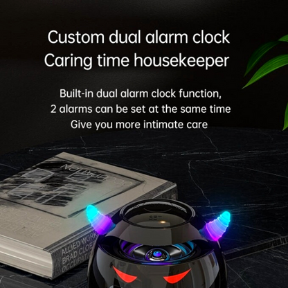 Altavoz Bluetooth Reloj Despertador Digital Led Reproductor Musica Inalambrico