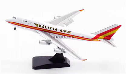 JC Wings for Kalitta Air for Boeing B747-400 N742CK Flaps down 1:400 plane Model