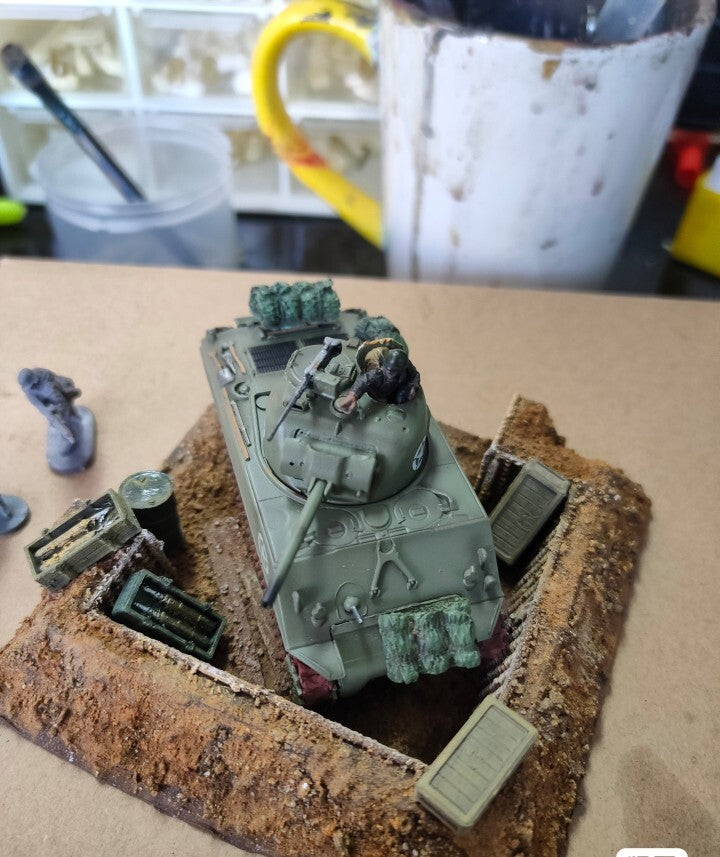 1/72 Trench Position Model for Tank War Scenarios Assemblable