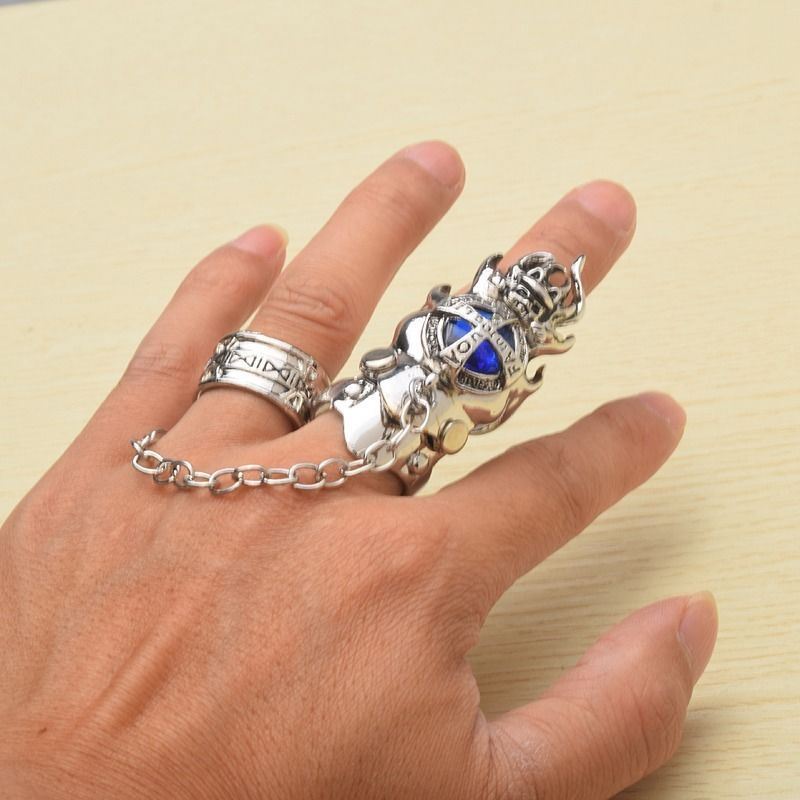 Hitman Reborn Finger Rings Vongola Famiglia Cosplay Ring Gem Turn