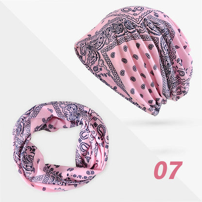 Women Floral Baggy Slouchy Beanie Hat Headwear Scarf Snood Hat Cancer Chemo Caps