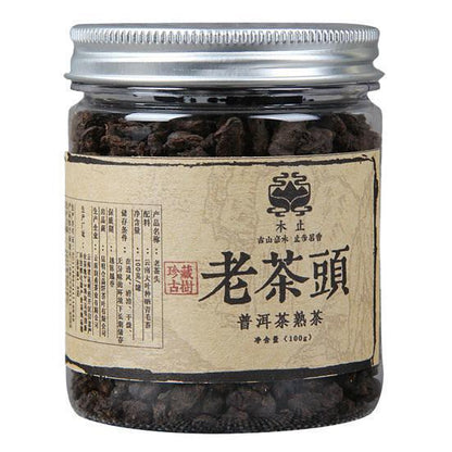 100g Puer Tea Aged Fermented Easy Steeping Handmade Fragrant Pure Tea Leaf