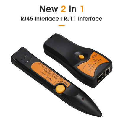 RJ11 RJ45 Cat5 Cat6 Telephone LAN Network Cable Tester Detector Wire Tracker