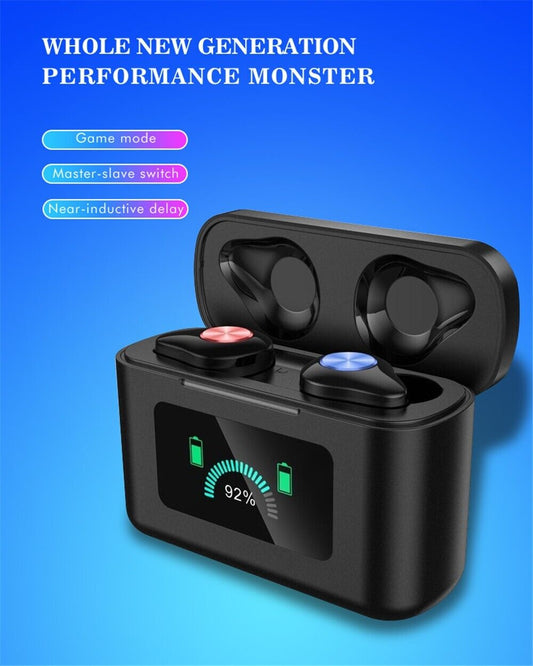 Wireless Earbuds Bluetooth 5.0 Waterproof Headset Headphones Noise Cancellation