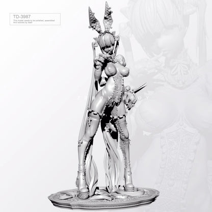 65mm resin figure model Fantasy Rabbit Girl unassembled Unpainted