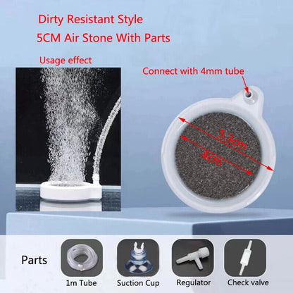 Aquarium Accessories 35 50 80mm Oxygen Aerator Increasing Air Bubble Stone Tools