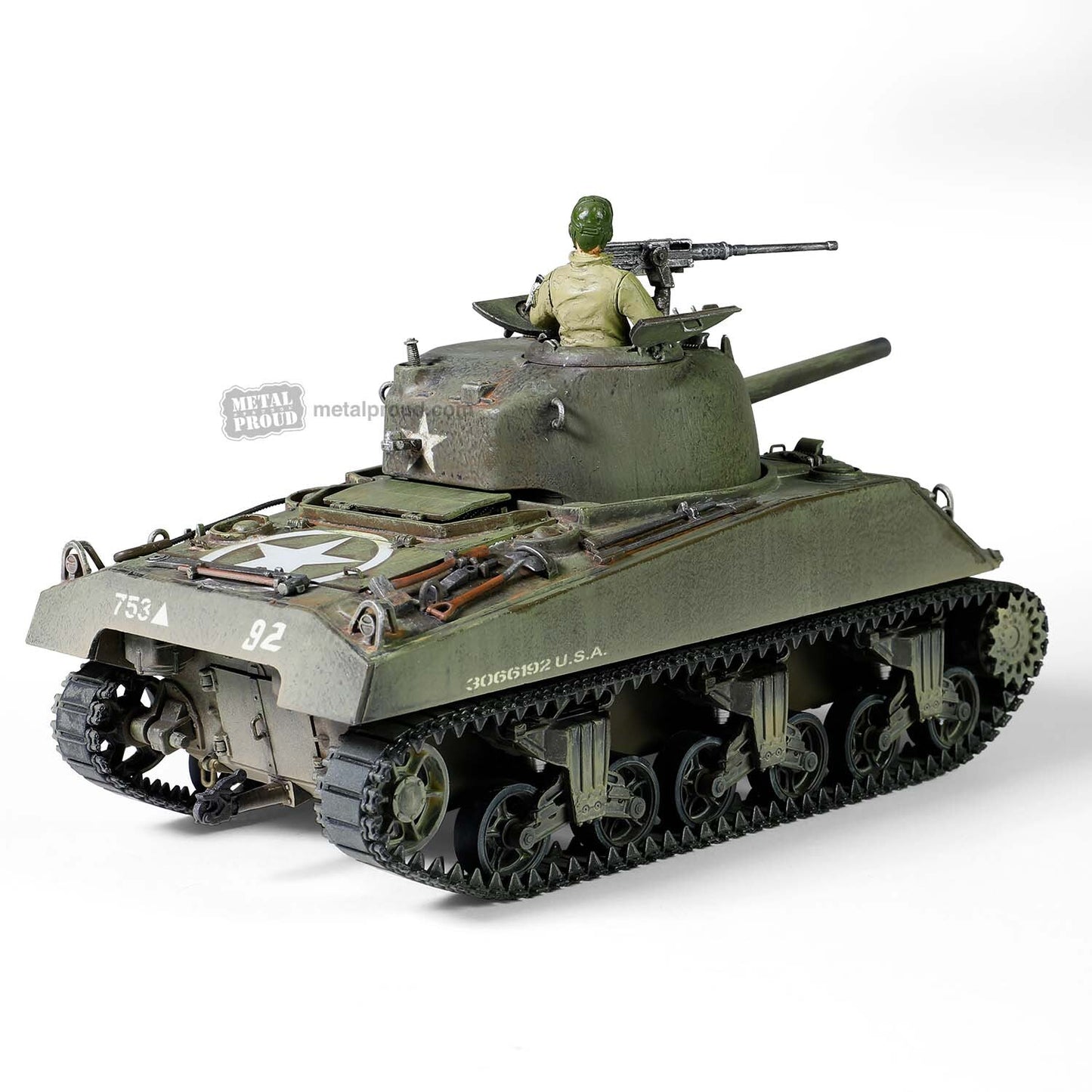 1:32 Forces of Valor U.S. Sherman M4 (75) Tank WWII Diecast Military Armor Model