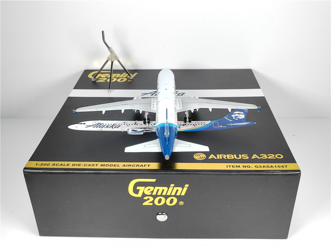 1:200 Geminijets Alaska AIRBUS A320 Airplane Diecast Aircraft Model