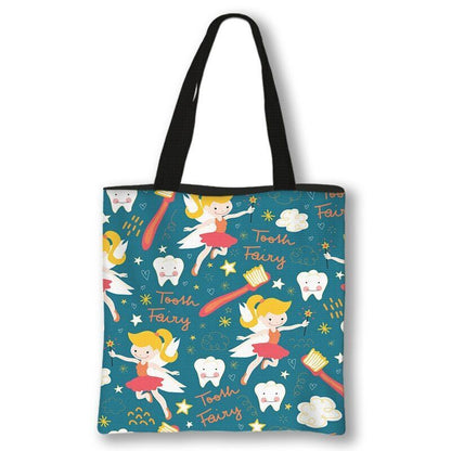 Handbag Casual Tote Bag Shoulder Purse Travelling Storage Pouch Polyester Print