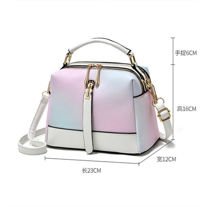 Fashion Bag Gradient Small Tote Crossbody Purse Shoulder Crossbody Bag Polyester