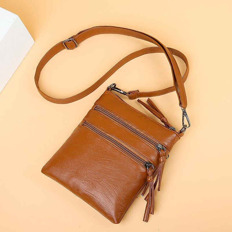 Small Shoulder Bag Synthetic Leather Crossbody Bag Messenger Bag Handbag Purse