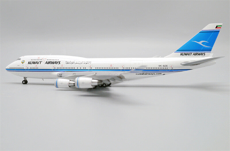 JC Wings Kuwait Airways for Boeing 747-400 9K-ADE Flaps Down 1/400 Plane Model