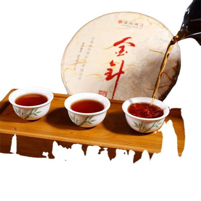 357g Top-Grade Pu-Erh Dark Tea Palace Puerh Cooked Tea Cake Healthy Palace Puerh