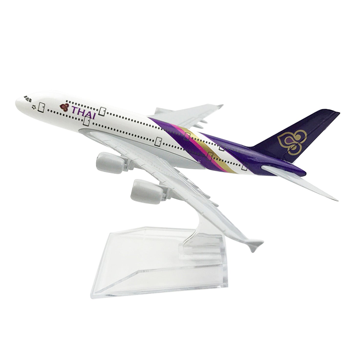 1:400 16cm A380 Thailand Airlines Alloy Plane Model Civil Airliner Ornaments