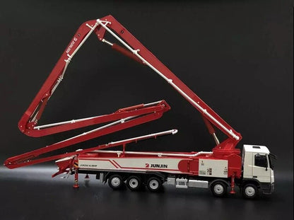 1:35 160CM JUNJIN JXRZ61-6.18HP 62M Concrete Pump Truck Machine Diecast Model