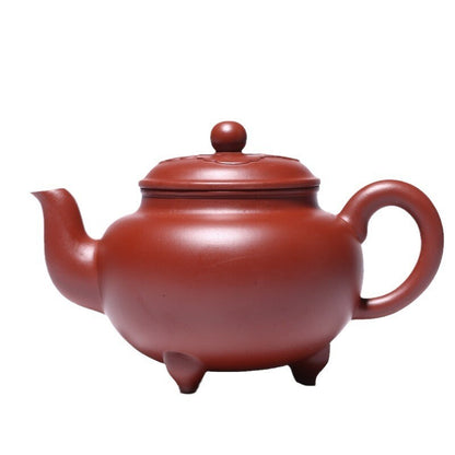 Vintage Chinese Yixing Purple Clay Teapot Zisha Ceremony Carving Collectible Art