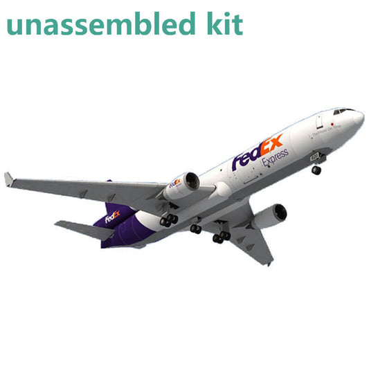 1:100 Scale Fedex MD-11 Air Plane Model 3D Paper Unassembled Kit Aircraft Toy a