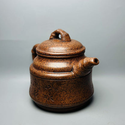 Chinese Yixing Purple Clay Teapot Zisha Ceramic Bamboo Teaware Collection Rare