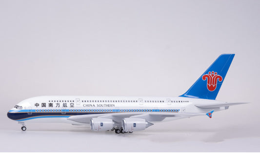 46CM 1:160 CHINA SOUTHERN AIRBUS A380 Airplane Landing Gear Resin Aircraft Model