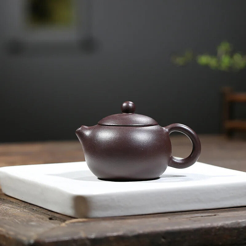 200ml Yixing Purple Clay Teapot Xishi Tea Pot 188 Ball Hole Kettle Zisha Teaware