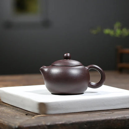 200ml Yixing Purple Clay Teapot Xishi Tea Pot 188 Ball Hole Kettle Zisha Teaware