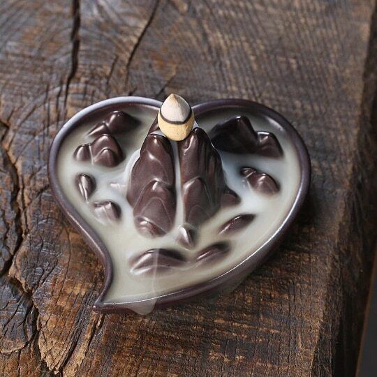 Heart Ceramic Incense Holders Mountain Incense Burners