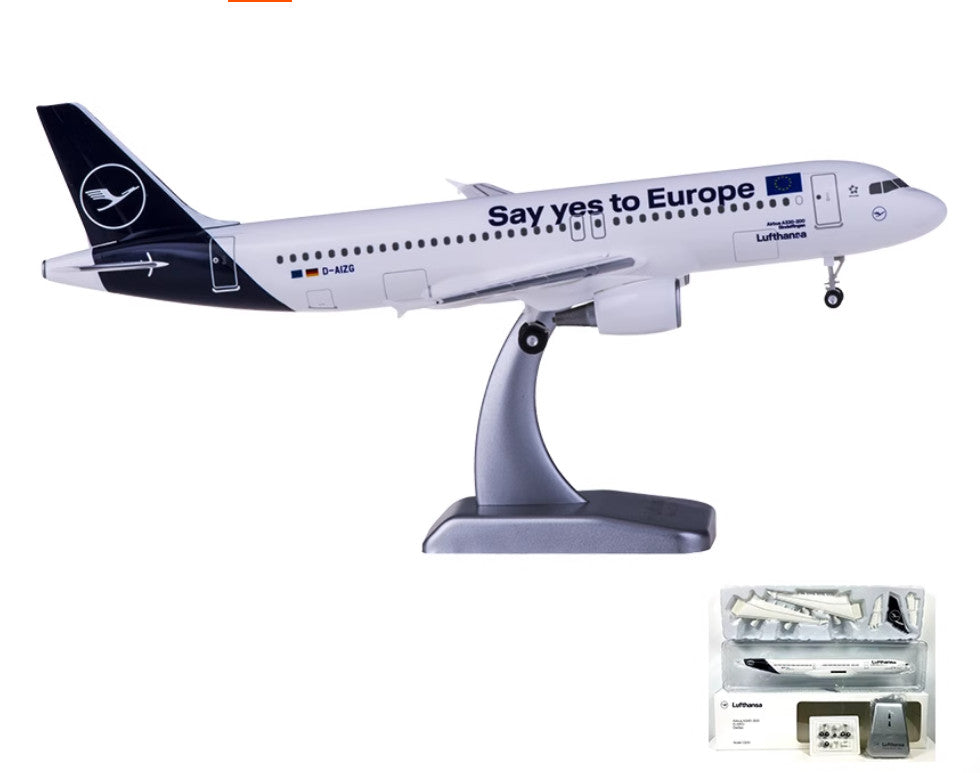 1:200 Hogan Lufthansa AIRBUS A320 Passenger Aircraft ABS Plastic Airplane Model