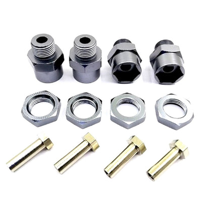 4* 12mm~17mm Wheel Hex Hub Adapter Conversion Extension Set For 1/8 1/10 RC Car